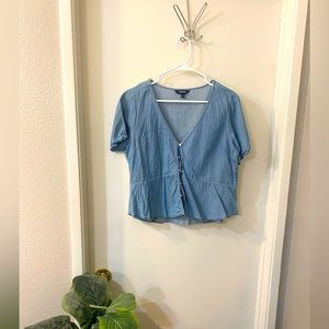 Express Jean peplum blouse